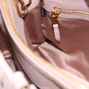 Miu Miu Matelasse Tote Bag Leather 2way Pink Gold Tone Auth 196443M-22
