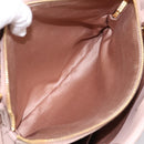 Miu Miu Matelasse Tote Bag Leather 2way Pink Gold Tone Auth 196443M-26