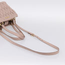Miu Miu Matelasse Tote Bag Leather 2way Pink Gold Tone Auth 196443M-9