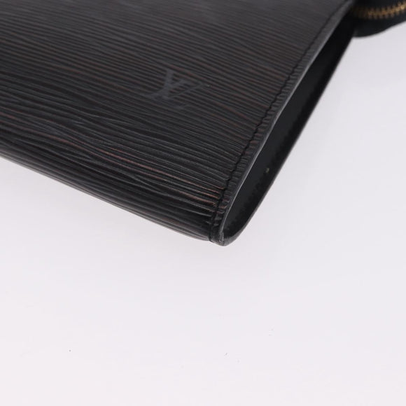 LOUIS VUITTON Epi Pochette Accessoires Accessory Pouch Black M52982 Auth 196446A