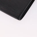 LOUIS VUITTON Epi Pochette Accessoires Accessory Pouch Black M52982 Auth 196446A-17