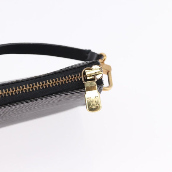 LOUIS VUITTON Epi Pochette Accessoires Accessory Pouch Black M52982 Auth 196446A
