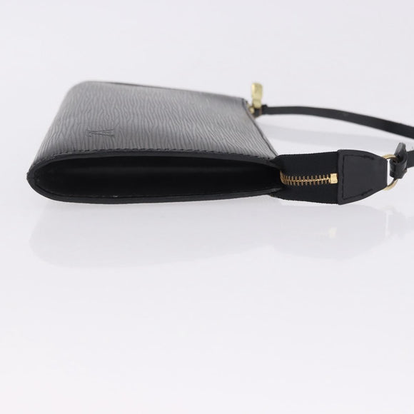 LOUIS VUITTON Epi Pochette Accessoires Accessory Pouch Black M52982 Auth 196446A