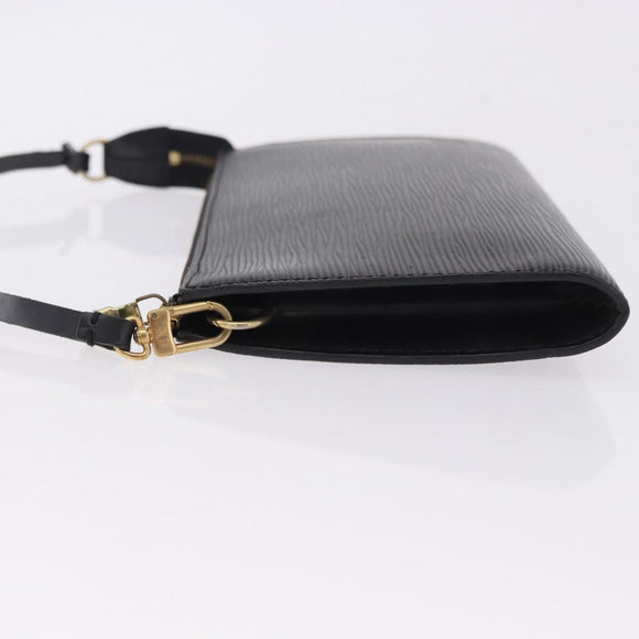 LOUIS VUITTON Epi Pochette Accessoires Accessory Pouch Black M52982 Auth 196446A