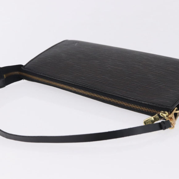 LOUIS VUITTON Epi Pochette Accessoires Accessory Pouch Black M52982 Auth 196446A