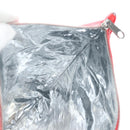 BALENCIAGA Chips Bag Clutch Bag Coated Canvas Red Silver Auth 196449SAM-18