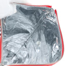 BALENCIAGA Chips Bag Clutch Bag Coated Canvas Red Silver Auth 196449SAM-19