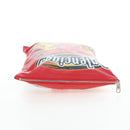 BALENCIAGA Chips Bag Clutch Bag Coated Canvas Red Silver Auth 196449SAM-6