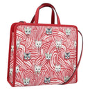 GUCCI x Higuchi Yuuko Hand Bag PVC 2way Red 630542 Auth 196451M-1