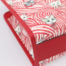 GUCCI x Higuchi Yuuko Hand Bag PVC 2way Red 630542 Auth 196451M-18