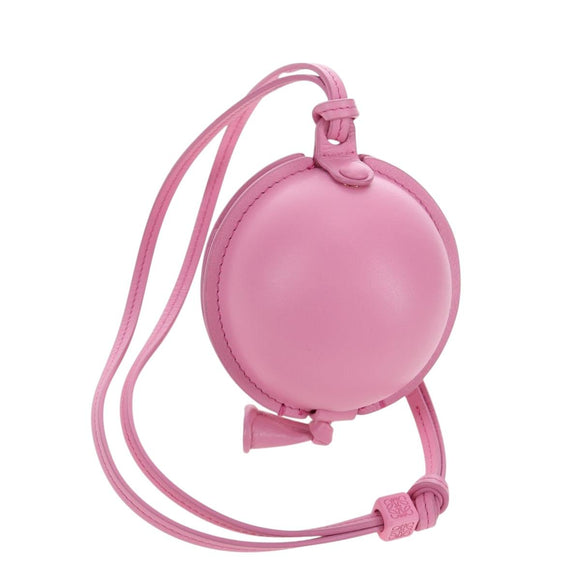 LOEWE Balloon Pouch Leather Pink Auth 196452M