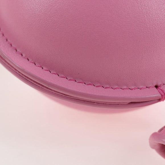 LOEWE Balloon Pouch Leather Pink Auth 196452M