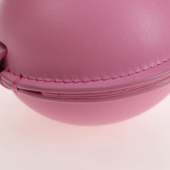 LOEWE Balloon Pouch Leather Pink Auth 196452M
