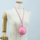 LOEWE Balloon Pouch Leather Pink Auth 196452M-24