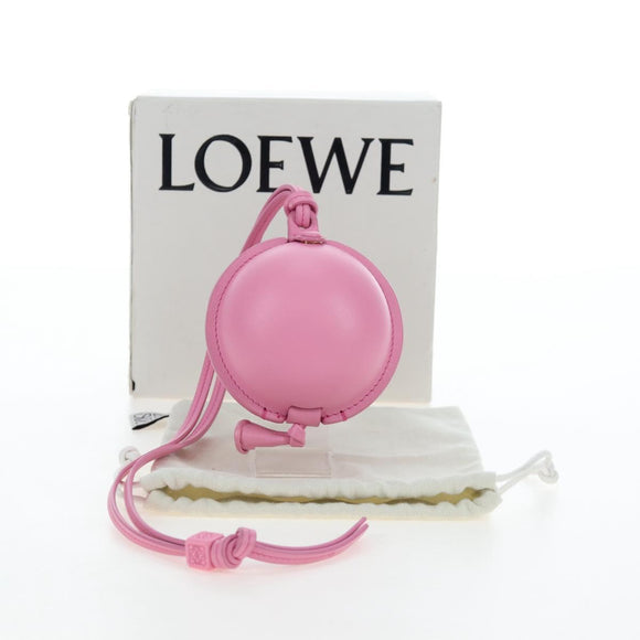 LOEWE Balloon Pouch Leather Pink Auth 196452M