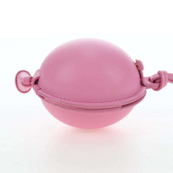 LOEWE Balloon Pouch Leather Pink Auth 196452M