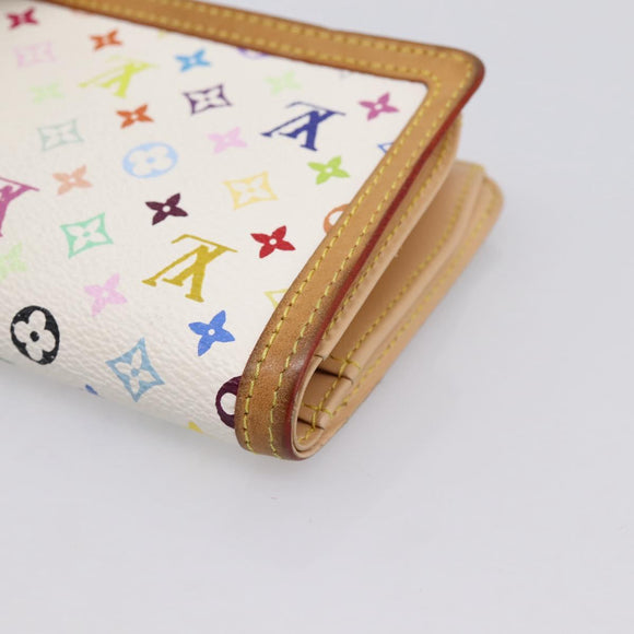 LOUIS VUITTON Multicolor Porte Monnaie Viennois Wallet M92987 LV Auth 196454A