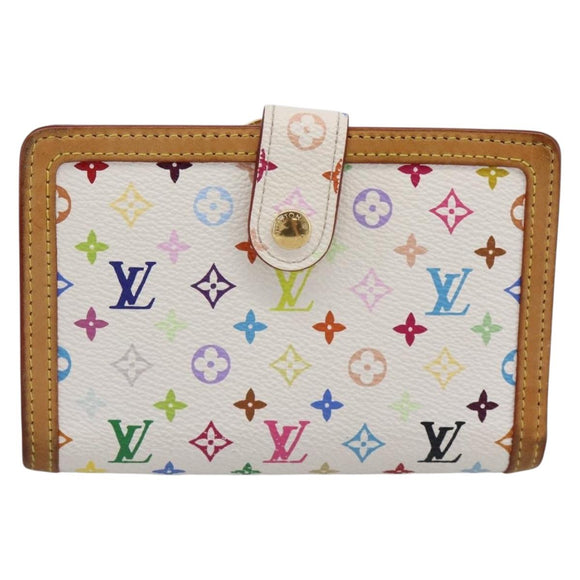 LOUIS VUITTON Multicolor Porte Monnaie Viennois Wallet M92987 LV Auth 196454A