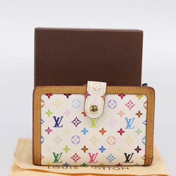 LOUIS VUITTON Multicolor Porte Monnaie Viennois Wallet M92987 LV Auth 196454A