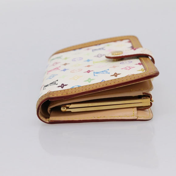 LOUIS VUITTON Multicolor Porte Monnaie Viennois Wallet M92987 LV Auth 196454A