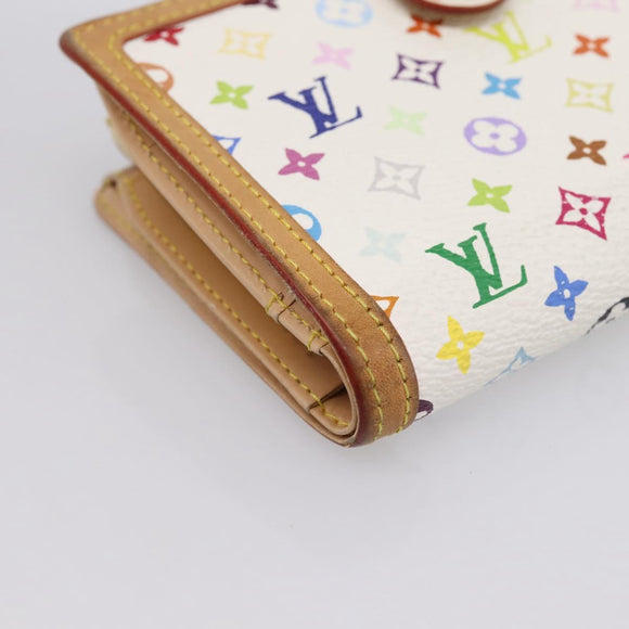 LOUIS VUITTON Multicolor Porte Monnaie Viennois Wallet M92987 LV Auth 196454A