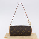 LOUIS VUITTON Monogram Papillon Pouch LV Auth 196456V-12