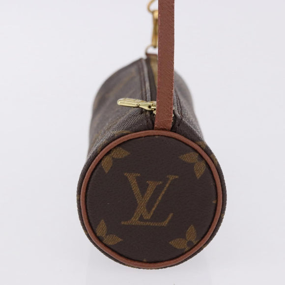 LOUIS VUITTON Monogram Papillon Pouch LV Auth 196457