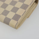 LOUIS VUITTON Damier Azur Portefeuille Sarah Long Wallet N61735 LV Auth 196461V-15