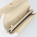 LOUIS VUITTON Damier Azur Portefeuille Sarah Long Wallet N61735 LV Auth 196461V-9