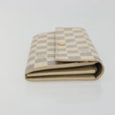 LOUIS VUITTON Damier Azur Portefeuille Sarah Long Wallet N61735 LV Auth 196461V-3
