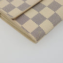 LOUIS VUITTON Damier Azur Portefeuille Sarah Long Wallet N61735 LV Auth 196461V-14