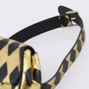 GUCCI Children's Waist Bag Leather Gold Silver 605112 Auth 196463V-8