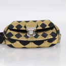 GUCCI Children's Waist Bag Leather Gold Silver 605112 Auth 196463V-5