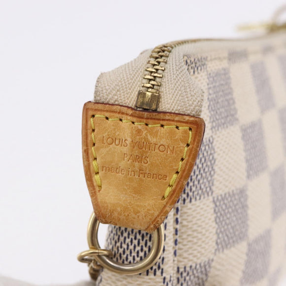 LOUIS VUITTON Damier Azur Mini Pochette Accessoires Pouch N58010 LV Auth 196465