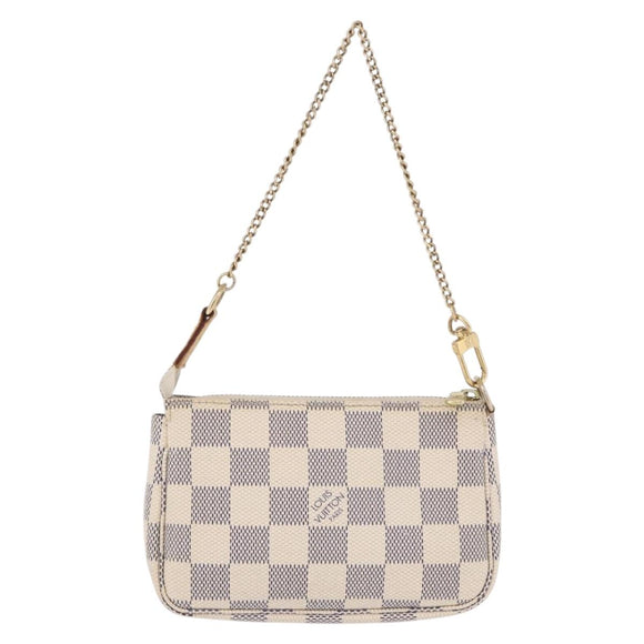 LOUIS VUITTON Damier Azur Mini Pochette Accessoires Pouch N58010 LV Auth 196465