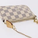 LOUIS VUITTON Damier Azur Mini Pochette Accessoires Pouch N58010 LV Auth 196465-6