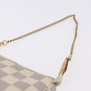 LOUIS VUITTON Damier Azur Mini Pochette Accessoires Pouch N58010 LV Auth 196465-8