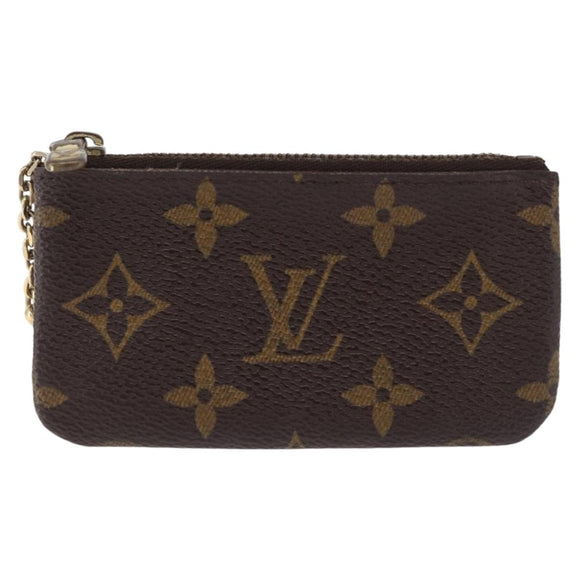 LOUIS VUITTON Monogram Pochette Cles Coin Purse M62650 LV Auth 196468