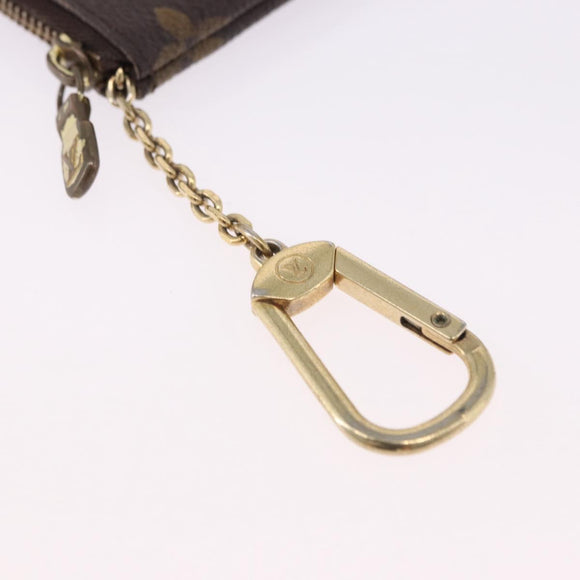 LOUIS VUITTON Monogram Pochette Cles Coin Purse M62650 LV Auth 196468