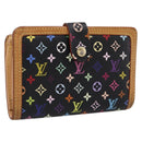 LOUIS VUITTON Multicolor Porte Monnaie Viennois Wallet M92987 LV Auth 196471A-1