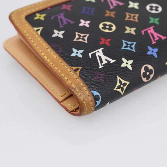 LOUIS VUITTON Multicolor Porte Monnaie Viennois Wallet M92987 LV Auth 196471A