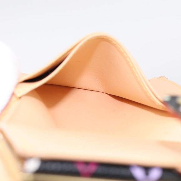LOUIS VUITTON Multicolor Porte Monnaie Viennois Wallet M92987 LV Auth 196471A