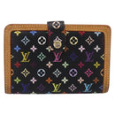 LOUIS VUITTON Multicolor Porte Monnaie Viennois Wallet M92987 LV Auth 196471A-2