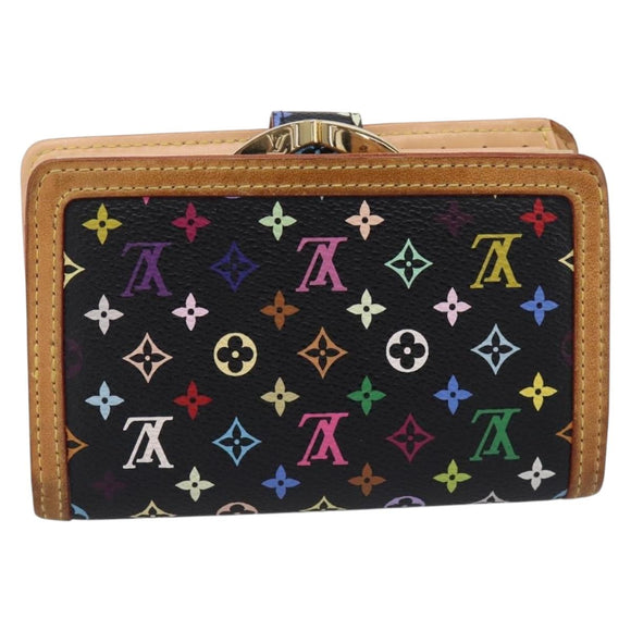 LOUIS VUITTON Multicolor Porte Monnaie Viennois Wallet M92987 LV Auth 196471A