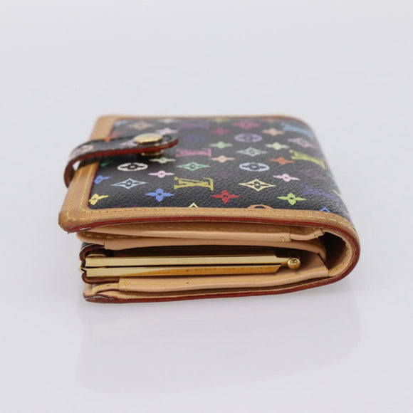 LOUIS VUITTON Multicolor Porte Monnaie Viennois Wallet M92987 LV Auth 196471A