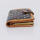 LOUIS VUITTON Multicolor Porte Monnaie Viennois Wallet M92987 LV Auth 196471A-5