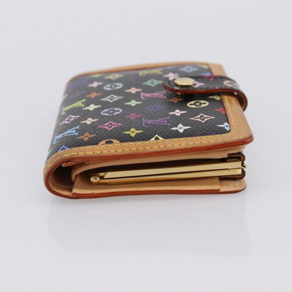 LOUIS VUITTON Multicolor Porte Monnaie Viennois Wallet M92987 LV Auth 196471A
