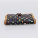 LOUIS VUITTON Multicolor Porte Monnaie Viennois Wallet M92987 LV Auth 196471A-7