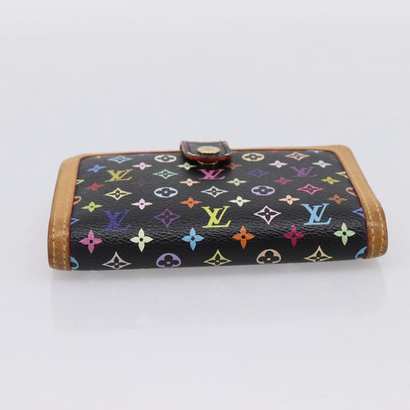 LOUIS VUITTON Multicolor Porte Monnaie Viennois Wallet M92987 LV Auth 196471A