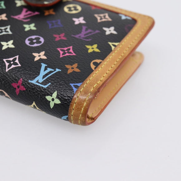 LOUIS VUITTON Multicolor Porte Monnaie Viennois Wallet M92987 LV Auth 196471A